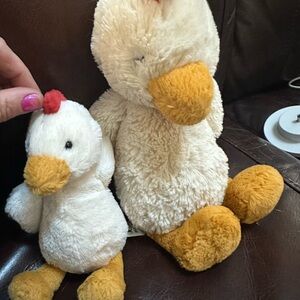 Bashful chicken jellycat (retired). large only